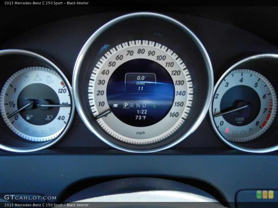 Black Interior Gauges for the 2013 Mercedes-Benz C 250 Sport #79110106