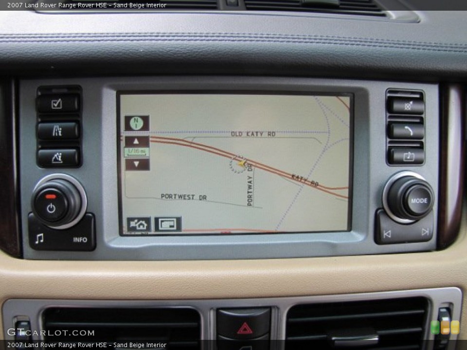 Sand Beige Interior Navigation for the 2007 Land Rover Range Rover HSE #79111054