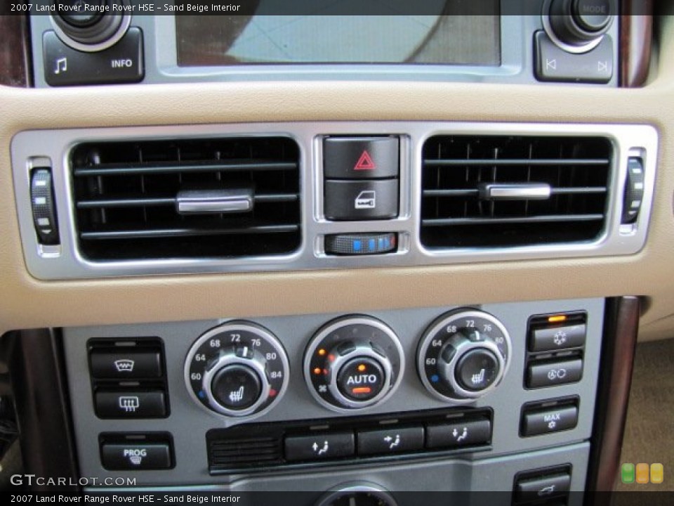 Sand Beige Interior Controls for the 2007 Land Rover Range Rover HSE #79111084