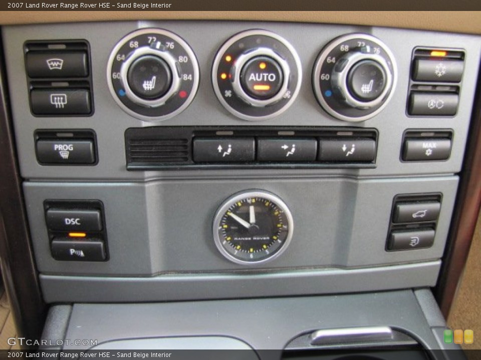 Sand Beige Interior Controls for the 2007 Land Rover Range Rover HSE #79111097