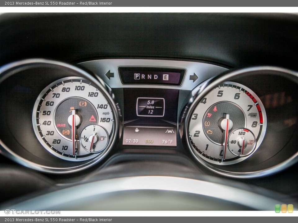 Red/Black Interior Gauges for the 2013 Mercedes-Benz SL 550 Roadster #79113745