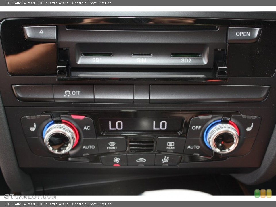 Chestnut Brown Interior Controls for the 2013 Audi Allroad 2.0T quattro Avant #79114333