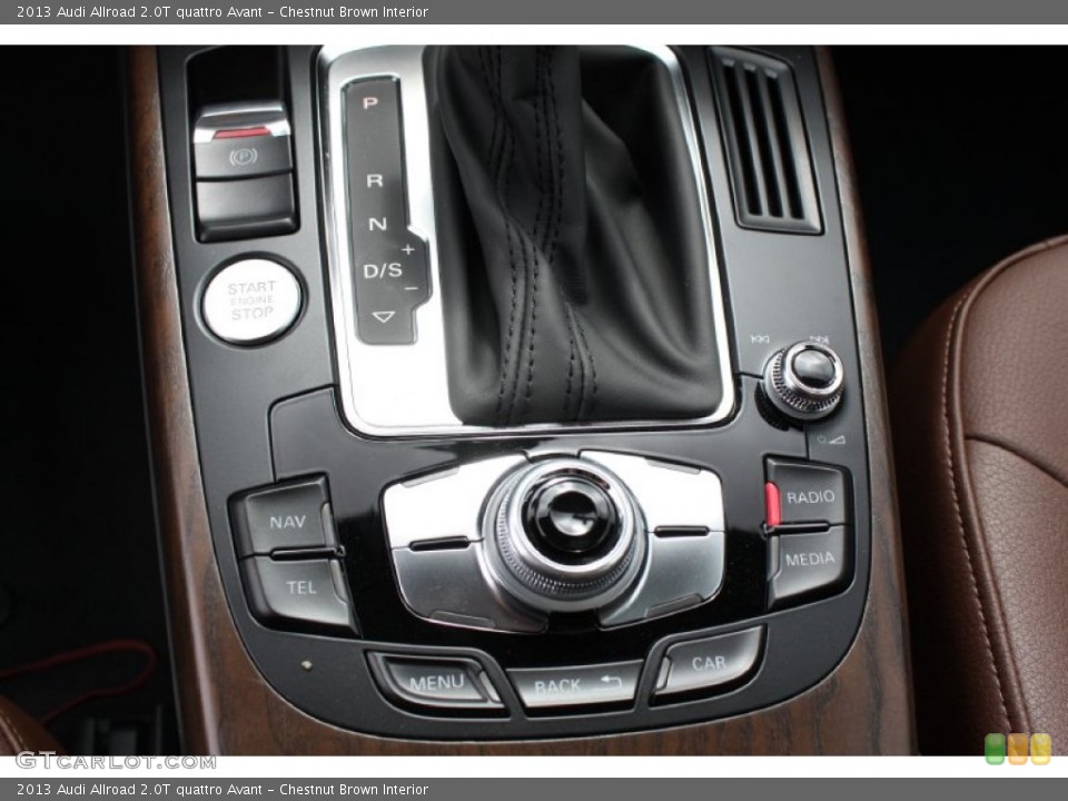 Chestnut Brown Interior Controls for the 2013 Audi Allroad 2.0T quattro Avant #79114356