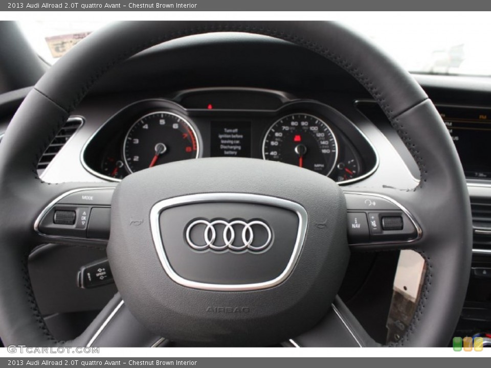 Chestnut Brown Interior Steering Wheel for the 2013 Audi Allroad 2.0T quattro Avant #79114398