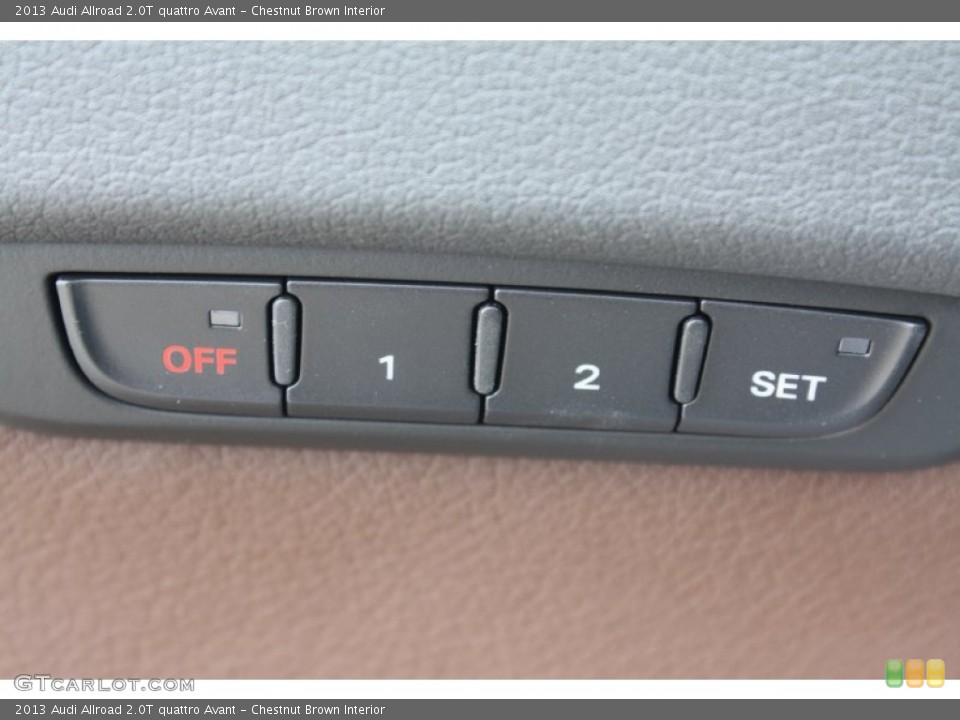 Chestnut Brown Interior Controls for the 2013 Audi Allroad 2.0T quattro Avant #79114474
