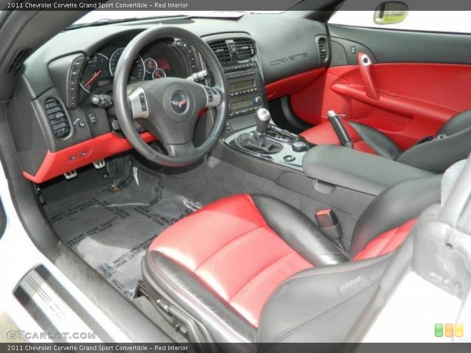 Red 2011 Chevrolet Corvette Interiors