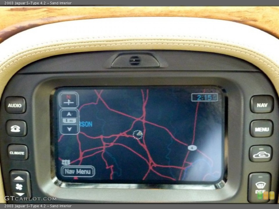 Sand Interior Navigation for the 2003 Jaguar S-Type 4.2 #79116325