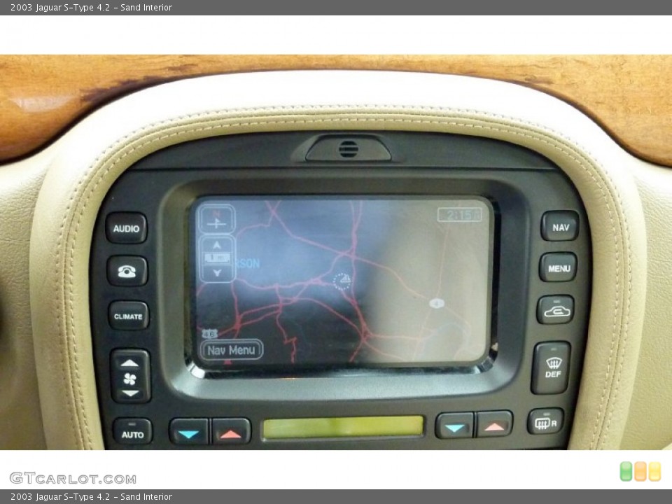 Sand Interior Navigation for the 2003 Jaguar S-Type 4.2 #79116339