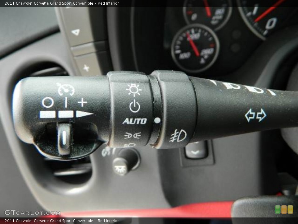 Red Interior Controls for the 2011 Chevrolet Corvette Grand Sport Convertible #79116370