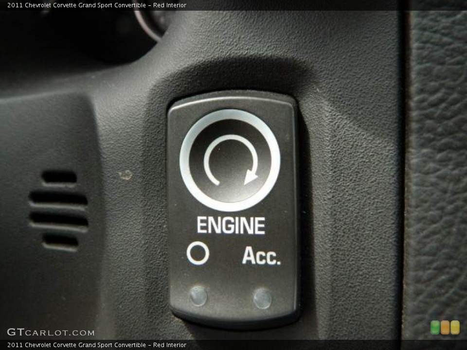 Red Interior Controls for the 2011 Chevrolet Corvette Grand Sport Convertible #79116391