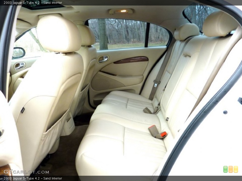 Sand Interior Rear Seat for the 2003 Jaguar S-Type 4.2 #79116396