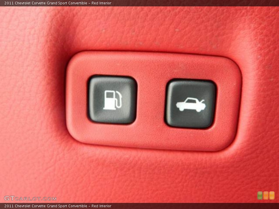 Red Interior Controls for the 2011 Chevrolet Corvette Grand Sport Convertible #79116403