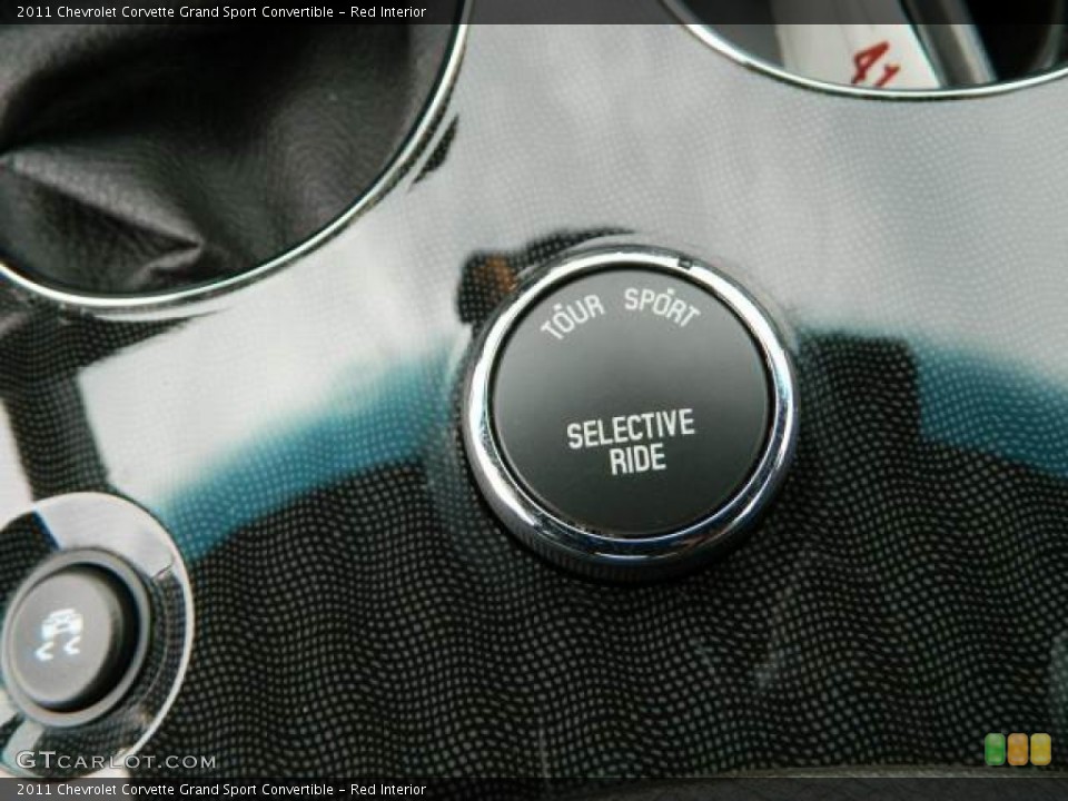 Red Interior Controls for the 2011 Chevrolet Corvette Grand Sport Convertible #79116412