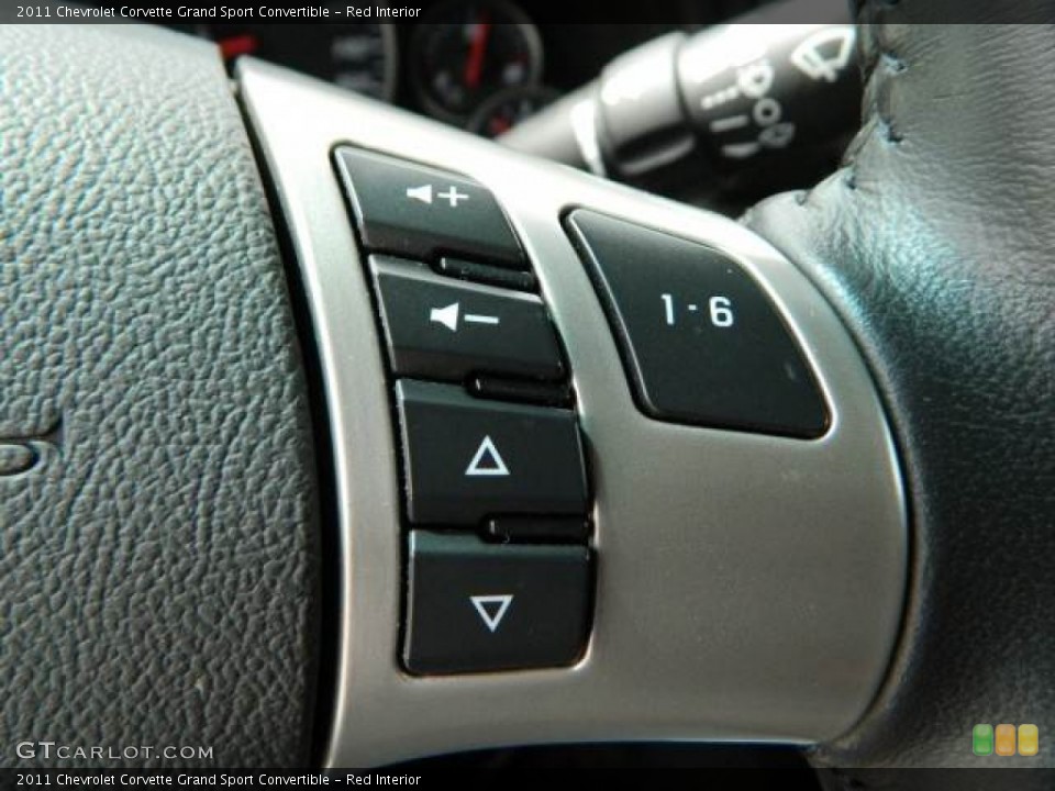 Red Interior Controls for the 2011 Chevrolet Corvette Grand Sport Convertible #79116424
