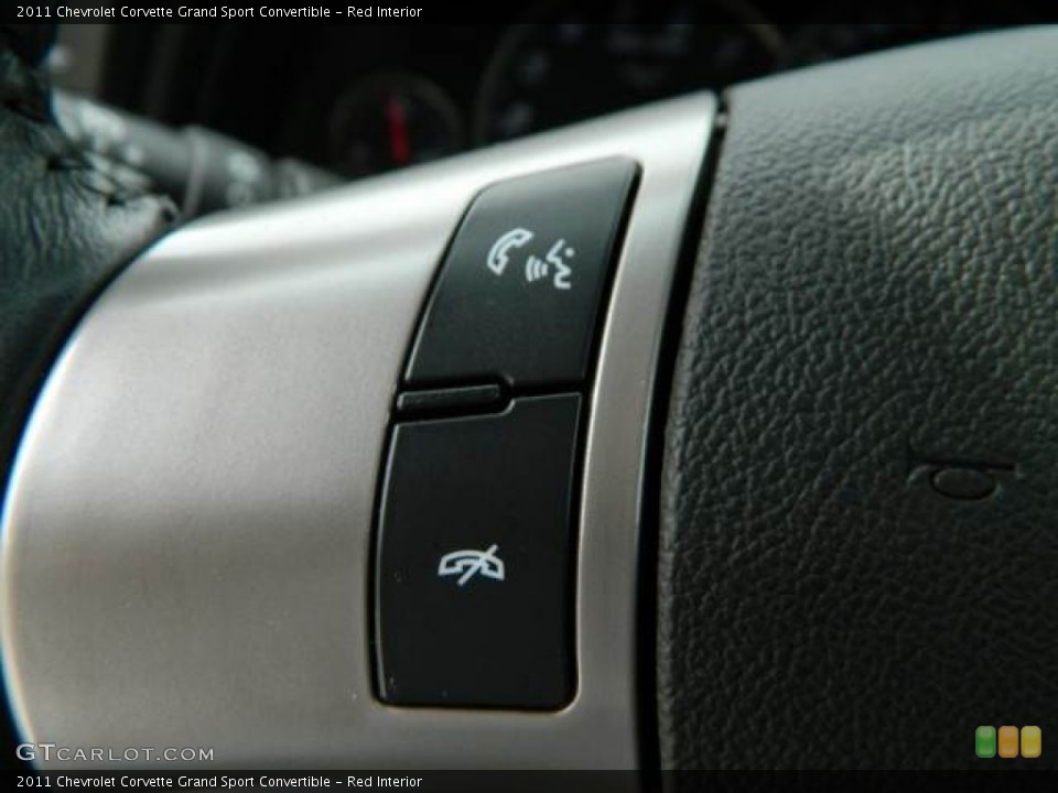 Red Interior Controls for the 2011 Chevrolet Corvette Grand Sport Convertible #79116439