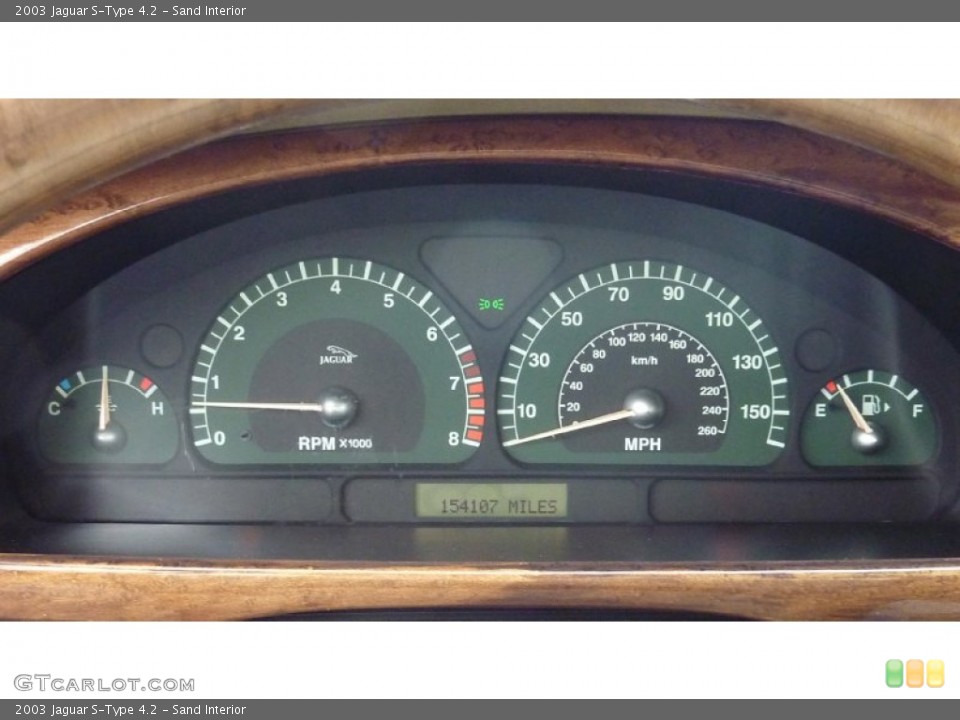 Sand Interior Gauges for the 2003 Jaguar S-Type 4.2 #79116541