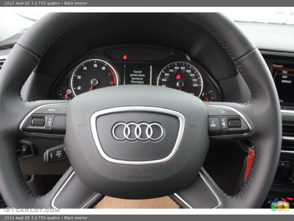 Black Interior Steering Wheel for the 2013 Audi Q5 3.0 TFSI quattro #79117153