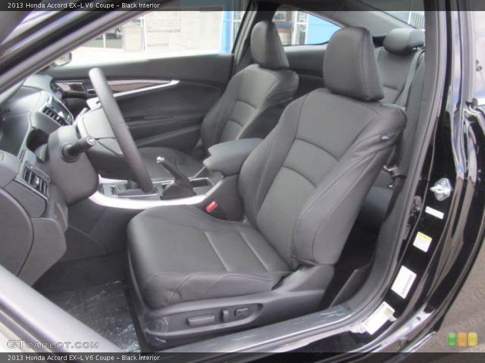 Black Interior Front Seat for the 2013 Honda Accord EX-L V6 Coupe #79117753