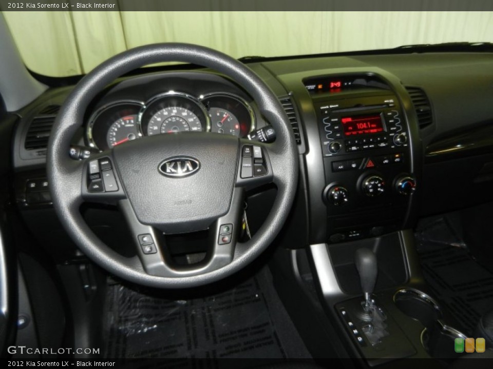 Black Interior Steering Wheel for the 2012 Kia Sorento LX #79120408