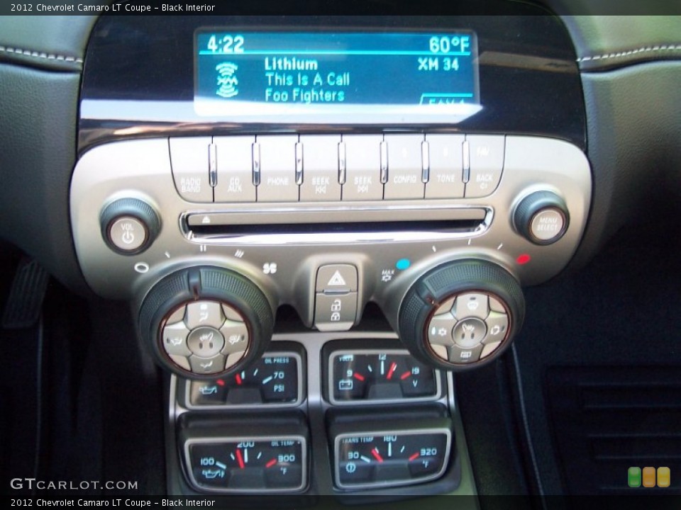 Black Interior Controls for the 2012 Chevrolet Camaro LT Coupe #79120411
