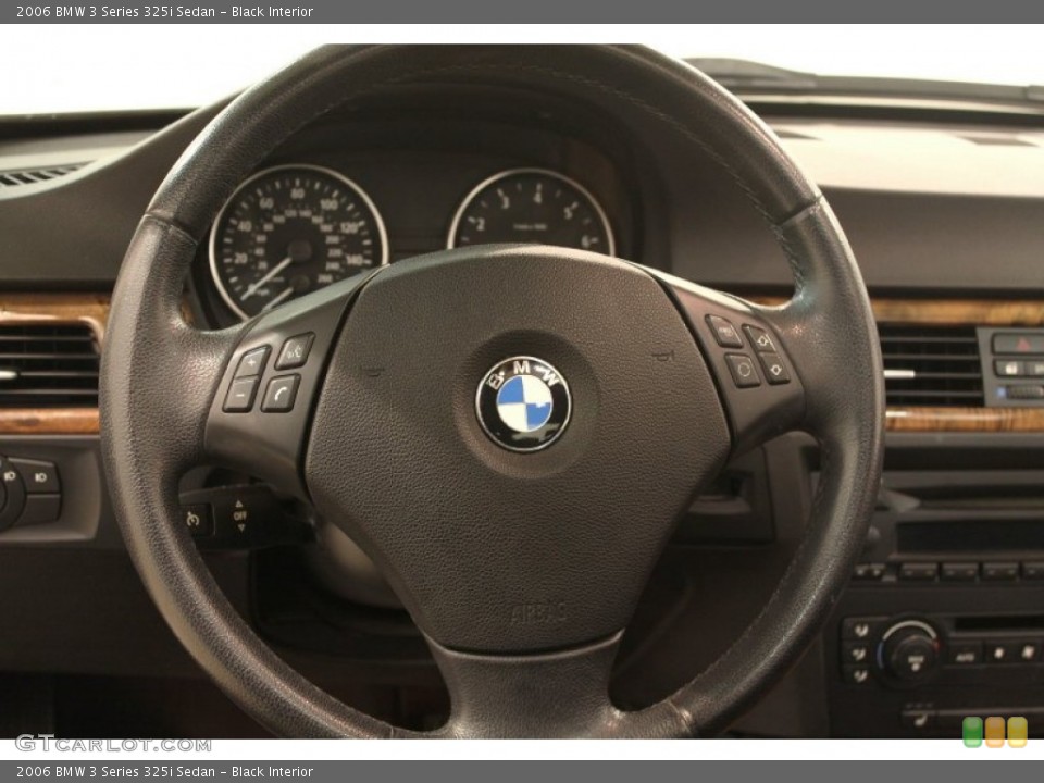 Black Interior Steering Wheel for the 2006 BMW 3 Series 325i Sedan #79121530