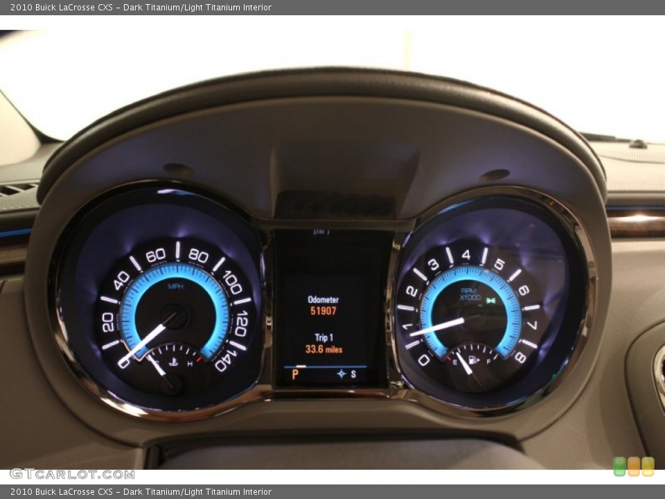 Dark Titanium/Light Titanium Interior Gauges for the 2010 Buick LaCrosse CXS #79122199