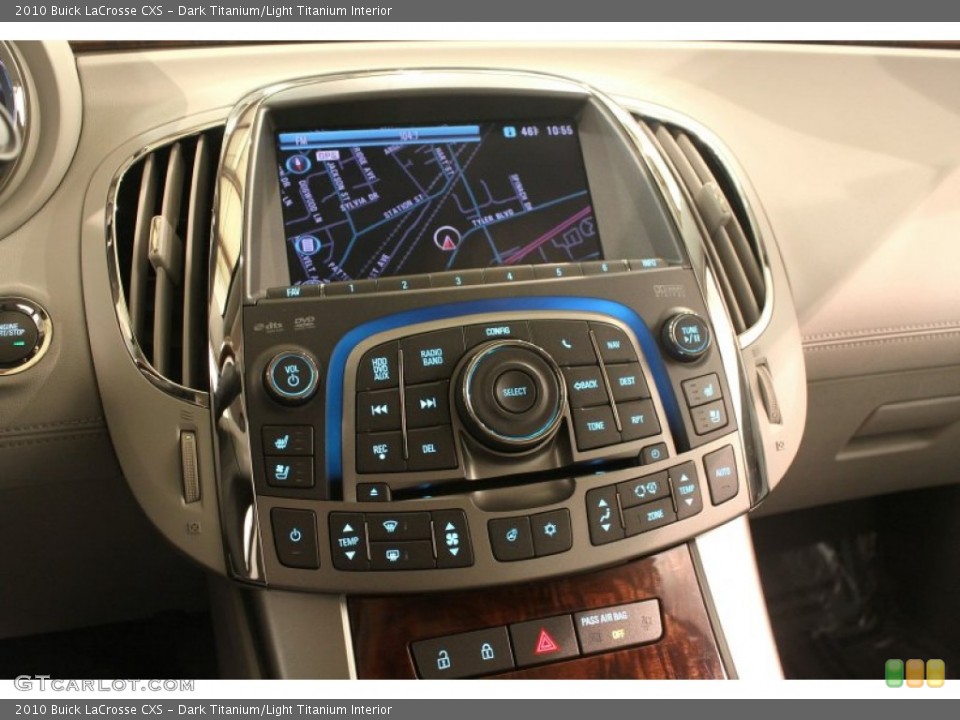 Dark Titanium/Light Titanium Interior Controls for the 2010 Buick LaCrosse CXS #79122214