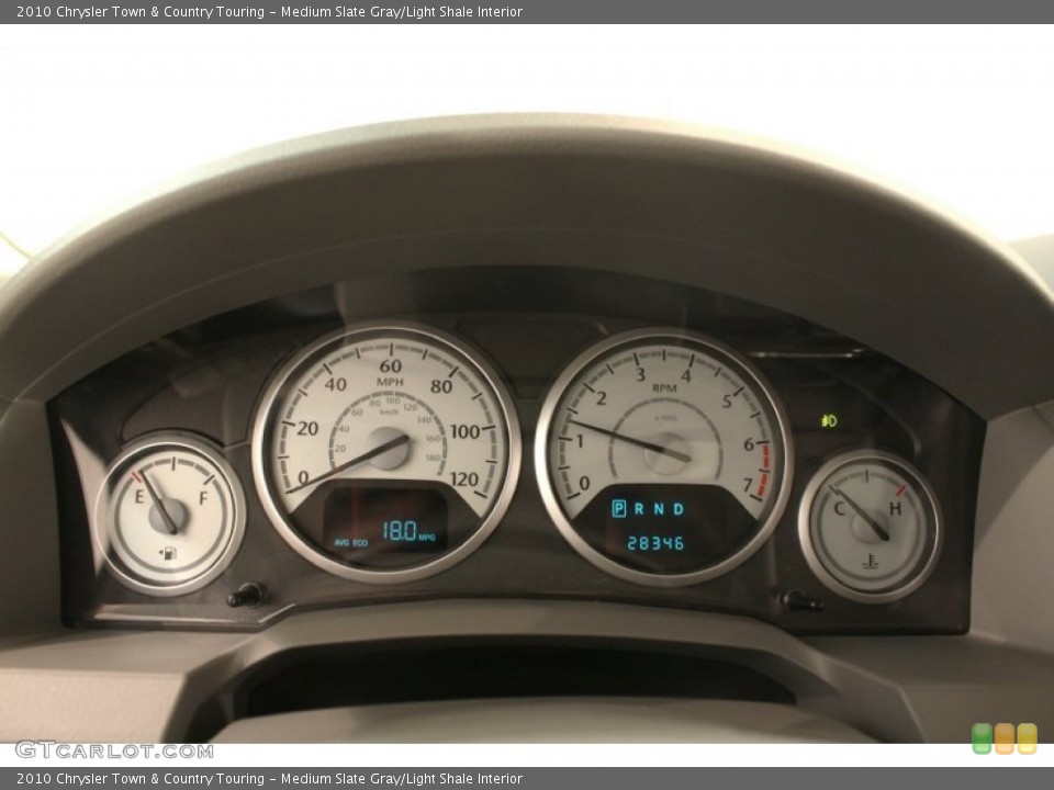 Medium Slate Gray/Light Shale Interior Gauges for the 2010 Chrysler Town & Country Touring #79122508