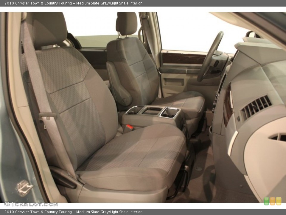 Medium Slate Gray/Light Shale Interior Front Seat for the 2010 Chrysler Town & Country Touring #79122679