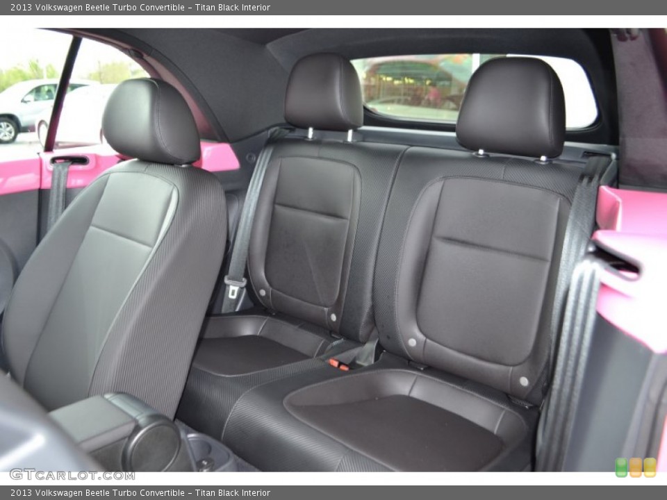 Titan Black Interior Rear Seat for the 2013 Volkswagen Beetle Turbo Convertible #79122925