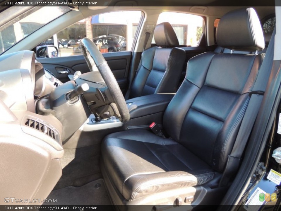 Ebony Interior Front Seat for the 2011 Acura RDX Technology SH-AWD #79123159