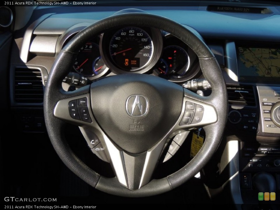 Ebony Interior Steering Wheel for the 2011 Acura RDX Technology SH-AWD #79123207