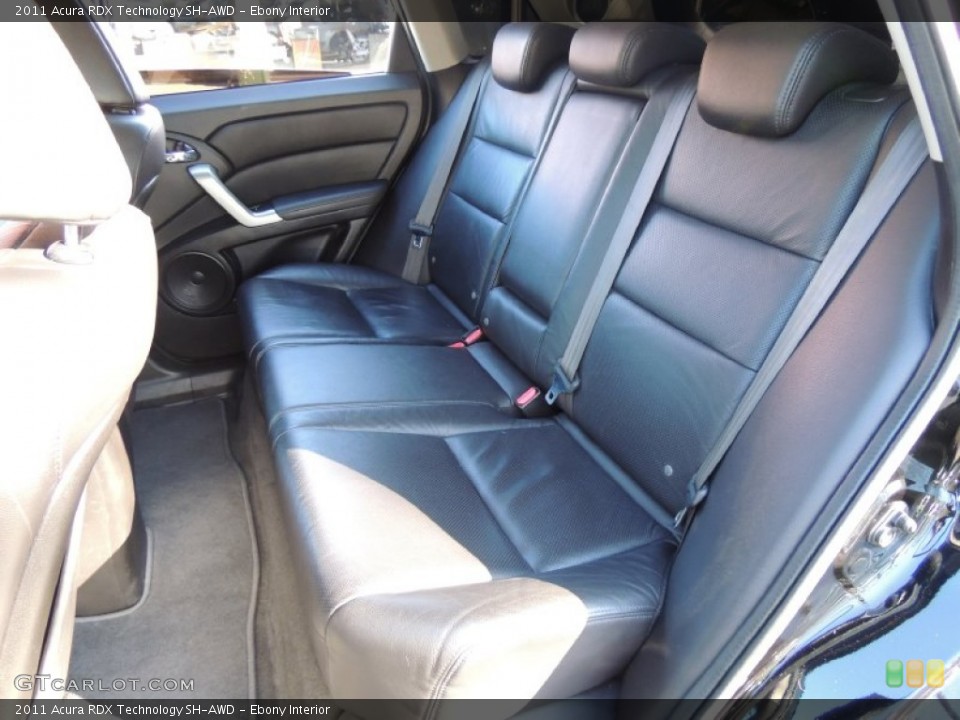 Ebony Interior Rear Seat for the 2011 Acura RDX Technology SH-AWD #79123254