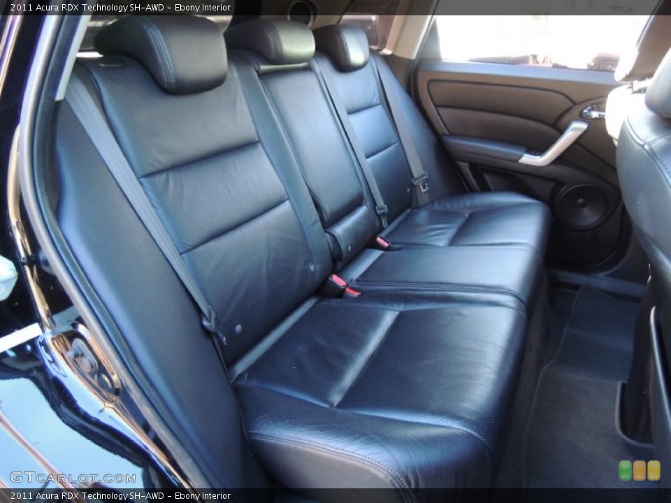 Ebony Interior Rear Seat for the 2011 Acura RDX Technology SH-AWD #79123270