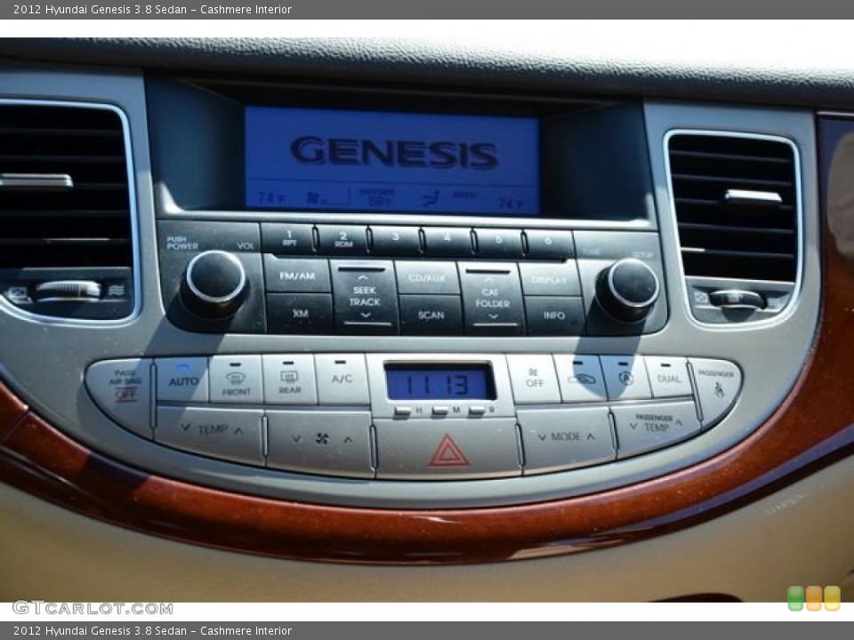 Cashmere Interior Controls for the 2012 Hyundai Genesis 3.8 Sedan #79123907