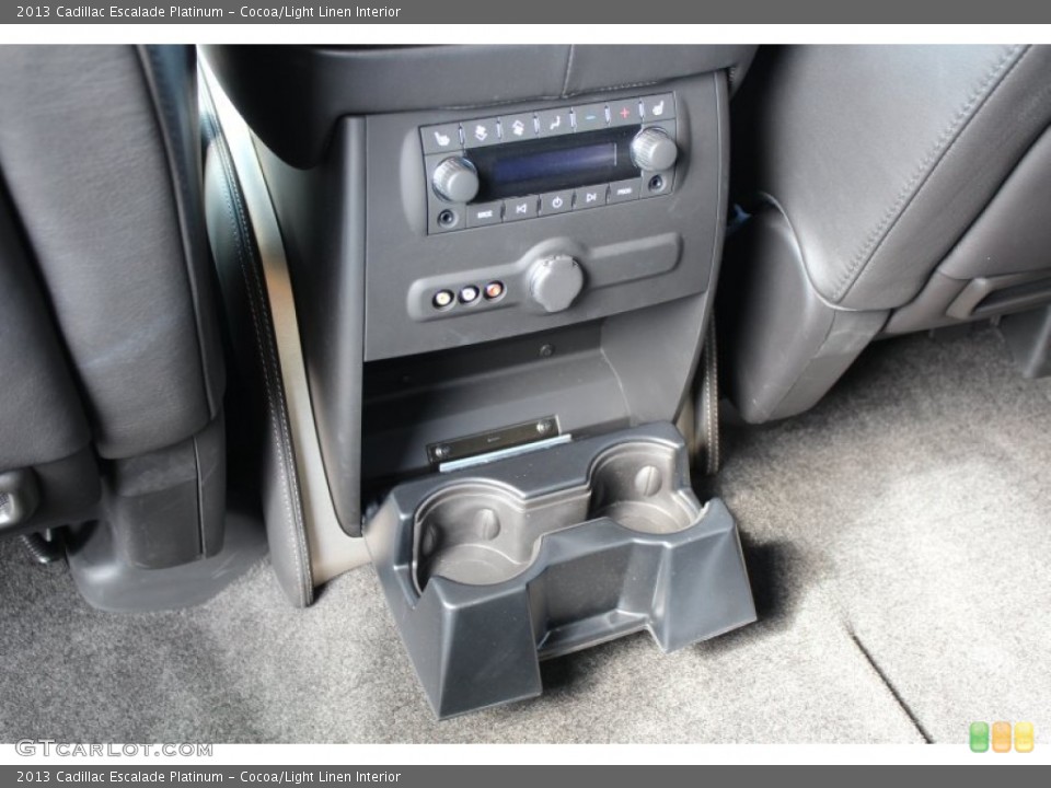 Cocoa/Light Linen Interior Controls for the 2013 Cadillac Escalade Platinum #79124727
