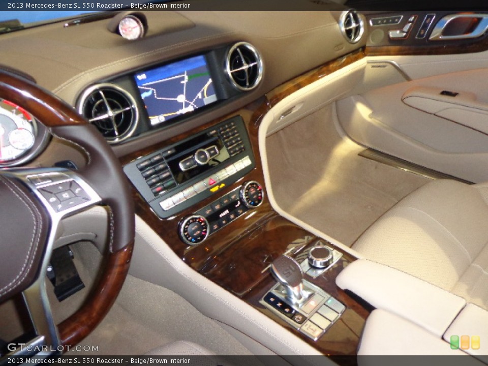 Beige/Brown Interior Controls for the 2013 Mercedes-Benz SL 550 Roadster #79128303