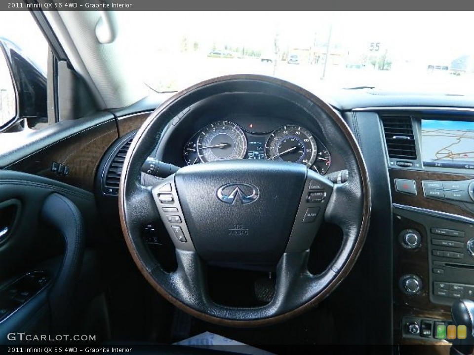 Graphite Interior Steering Wheel for the 2011 Infiniti QX 56 4WD #79130041