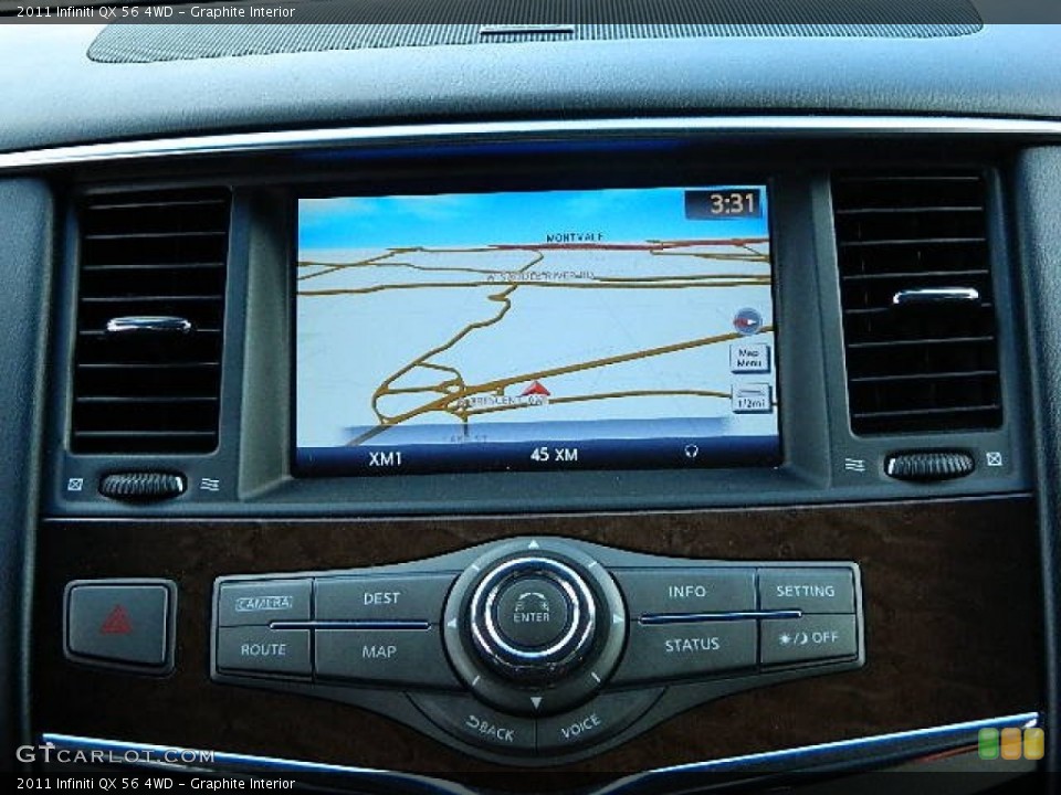Graphite Interior Navigation for the 2011 Infiniti QX 56 4WD #79130076
