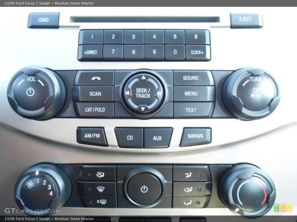 Medium Stone Interior Controls for the 2008 Ford Focus S Sedan #79131342