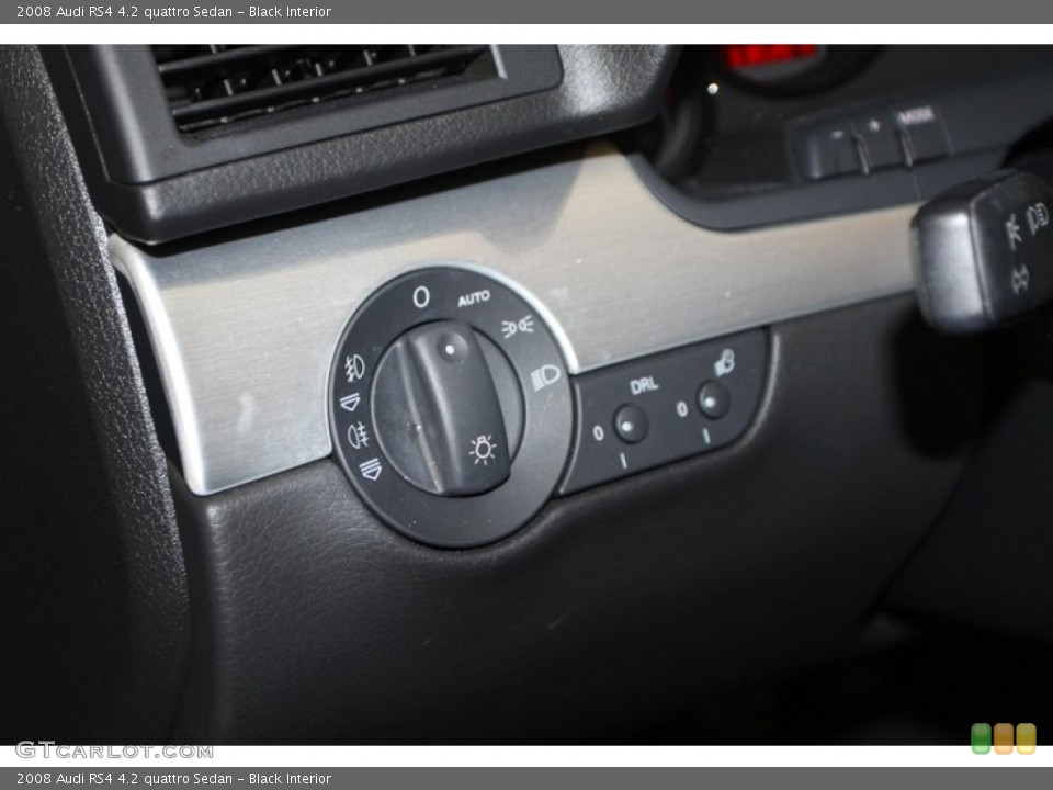 Black Interior Controls for the 2008 Audi RS4 4.2 quattro Sedan #79132636