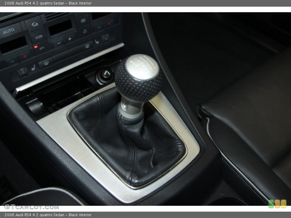 Black Interior Transmission for the 2008 Audi RS4 4.2 quattro Sedan #79132668