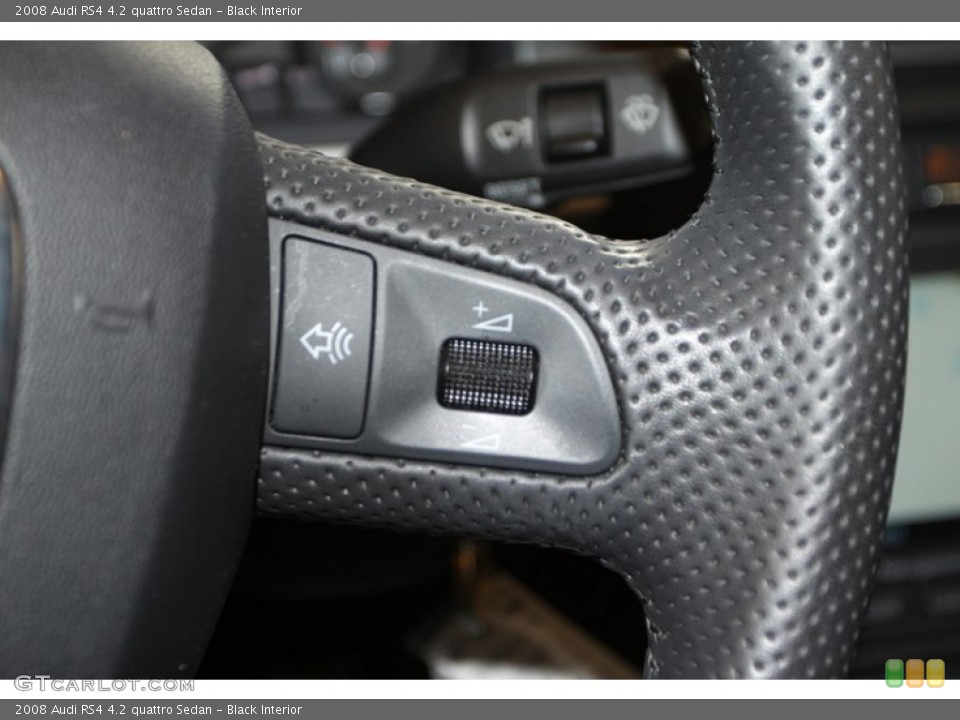 Black Interior Controls for the 2008 Audi RS4 4.2 quattro Sedan #79132770