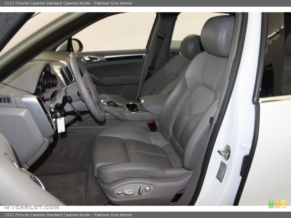 Platinum Grey Interior Front Seat for the 2012 Porsche Cayenne  #79133301