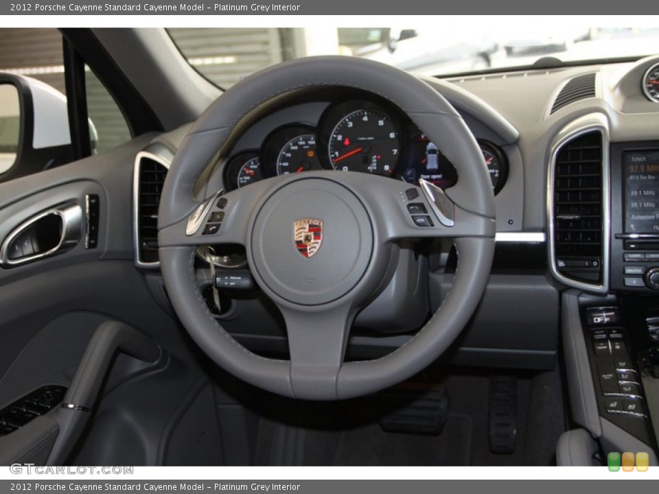 Platinum Grey Interior Steering Wheel for the 2012 Porsche Cayenne  #79133391