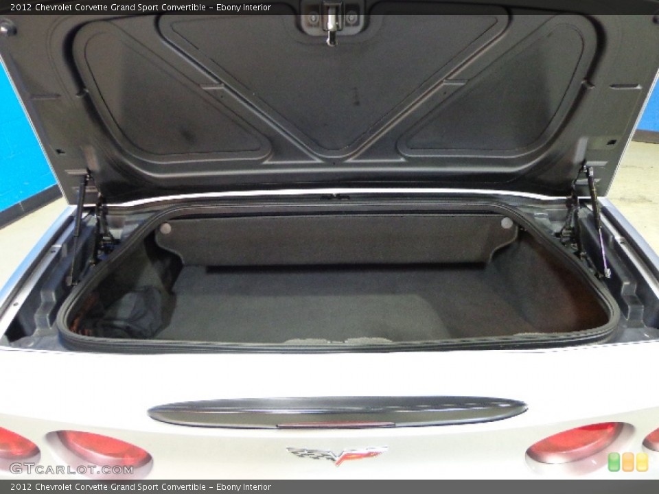 Ebony Interior Trunk for the 2012 Chevrolet Corvette Grand Sport Convertible #79133700