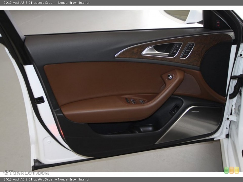 Nougat Brown Interior Door Panel for the 2012 Audi A6 3.0T quattro Sedan #79134201