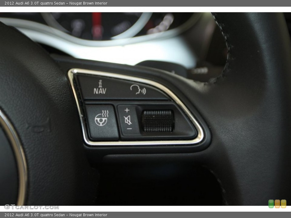 Nougat Brown Interior Controls for the 2012 Audi A6 3.0T quattro Sedan #79134642