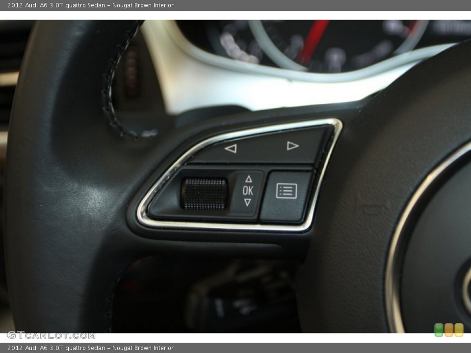 Nougat Brown Interior Controls for the 2012 Audi A6 3.0T quattro Sedan #79134656