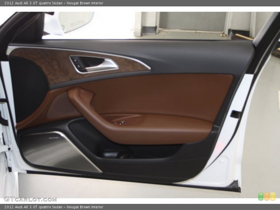Nougat Brown Interior Door Panel for the 2012 Audi A6 3.0T quattro Sedan #79134807